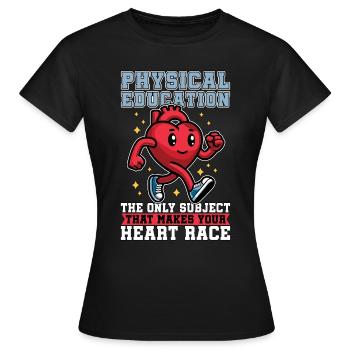 Instructeur d’éducation physique Entraîneur personnel en éducation physique - T-shirt Femme - noir - Devant - AI Model Female 172 dark (172cm)