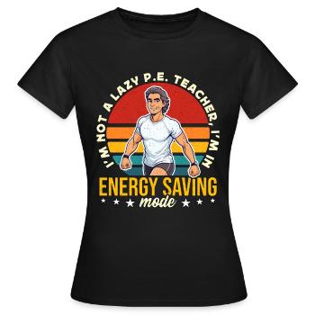 Instructeur d’éducation physique Je ne suis pas un professeur d’éducation physique paresseux Entraîneur d’éducation physique - T-shirt Femme - noir - Devant - AI Model Female 172 dark (172cm)