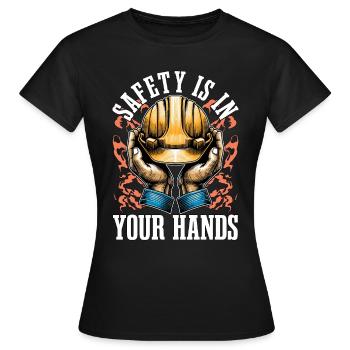 Safety Officer Safety Is In Your Patrol Control - Women's T-Shirt - black - Front - AI Model Female 172 dark (172cm)