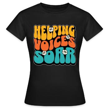 Speech Therapy Helping Voices Soar Physiotherapist - Frauen T-Shirt - Schwarz - Vorne - AI Model Female 172 dark (172cm)