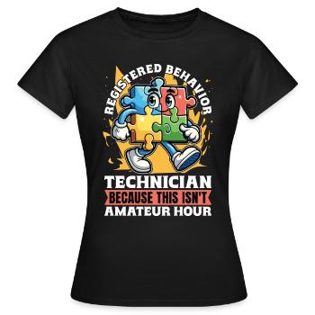 Behavioral Therapy Registered Behavior Psychology - Women's T-Shirt - black - Front - AI Model Female 172 dark (172cm)