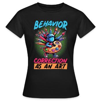 Thérapeute comportemental Thérapeute de correction du comportement - T-shirt Femme - noir - Devant - AI Model Female 172 dark (172cm)