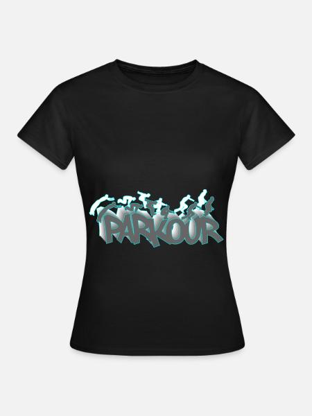 Parkour Hindernislauf Freerunning - Frauen T-Shirt - Schwarz