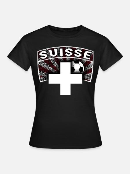football suisse 01 football t shirt suisse - T-shirt Femme - noir