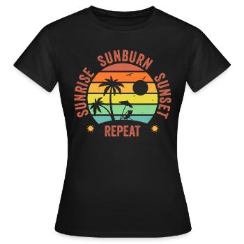 Sunrise - Women's T-Shirt - black - Front - AI Model Female 172 dark (172cm)