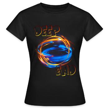 Tiefes Ende - Frauen T-Shirt - Schwarz - Vorne - AI Model Female 172 dark (172cm)