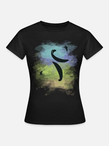 Paragliding & Paragliding - Vrouwen T-shirt - zwart