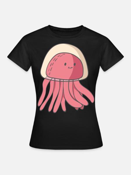 Qualle - Frauen T-Shirt - Schwarz