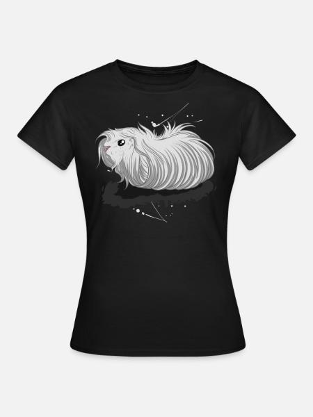 Peruanisches Meerschweinchen - Frauen T-Shirt - Schwarz