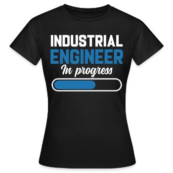 Ingénieur industriel en cours - T-shirt Femme - noir - Devant - AI Model Female 172 dark (172cm)