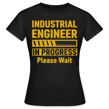 Ingénieur industriel en cours - T-shirt Femme - noir - Devant - AI Model Female 172 dark (172cm)