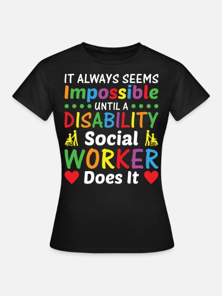 It Always Seems Impossible - Frauen T-Shirt - Schwarz