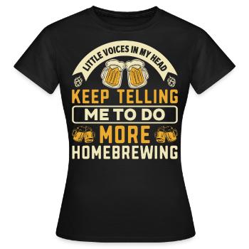 Homebrewing Beer Brewing Alcohol Drinker Alcoholic - Women's T-Shirt - black - Front - AI Model Female 172 dark (172cm)