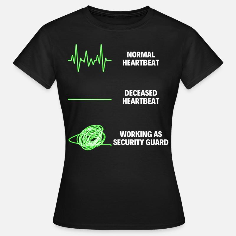 Security Guard Worker Security Officer - Frauen T-Shirt - Schwarz