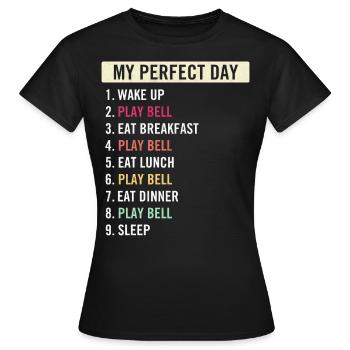 Funny Bell Quotes Players Bell Music Lovers - Frauen T-Shirt - Schwarz - Vorne - AI Model Female 172 dark (172cm)