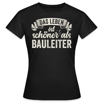 Lustige Bauleiter Baustelle Planung Organisation - Frauen T-Shirt - Schwarz - Vorne - AI Model Female 172 dark (172cm)