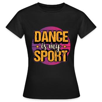 Danseur de danse hip hop breakdance disant cadeau - T-shirt Femme - noir - Devant - AI Model Female 172 dark (172cm)