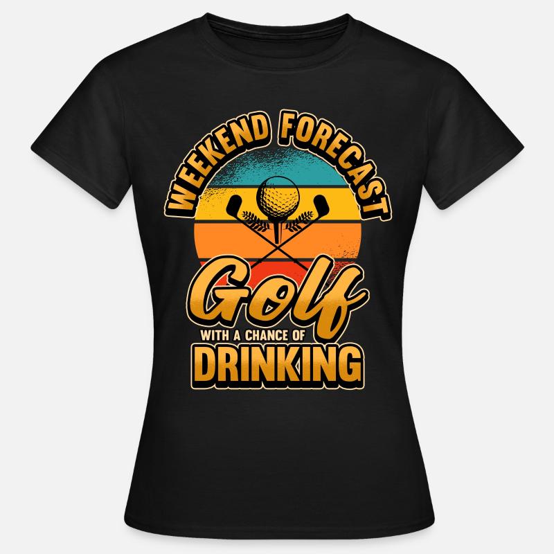 Golf Course Golf Balls Hobby Funny Gift - Women's T-Shirt - black