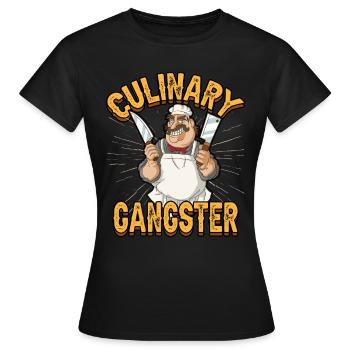 Cuisine Restaurant Gastronomie Bonnet de cuisine - T-shirt Femme - noir - Devant - AI Model Female 172 dark (172cm)