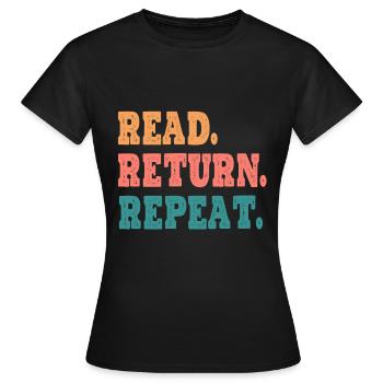 Bibliothèque livre e-book Thriller écrivain - T-shirt Femme - noir - Devant - AI Model Female 172 dark (172cm)