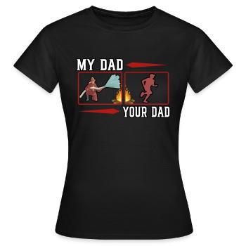 Pompiers Secours Secours Incendie Profession - T-shirt Femme - noir - Devant - AI Model Female 172 dark (172cm)