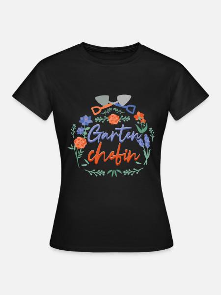 Gartenchefin Gärtner - Frauen T-Shirt - Schwarz