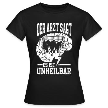 Eishockey Lustig - Frauen T-Shirt - Schwarz - Vorne - AI Model Female 172 dark (172cm)