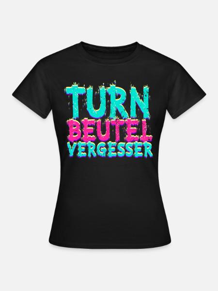Techno Musik Turnbeutelvergesser - Frauen T-Shirt - Schwarz