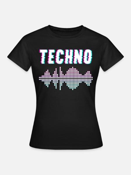 Techno Musik - Frauen T-Shirt - Schwarz