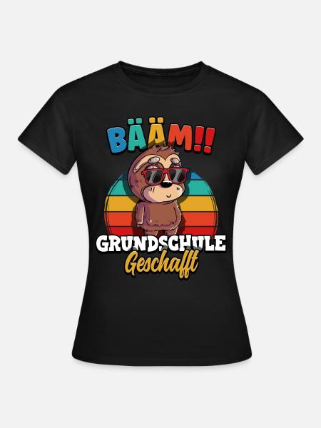 Bääm Grundschule Geschafft - Frauen T-Shirt - Schwarz