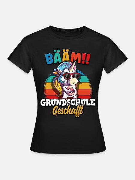 Bääm Grundschule Geschafft - Frauen T-Shirt - Schwarz