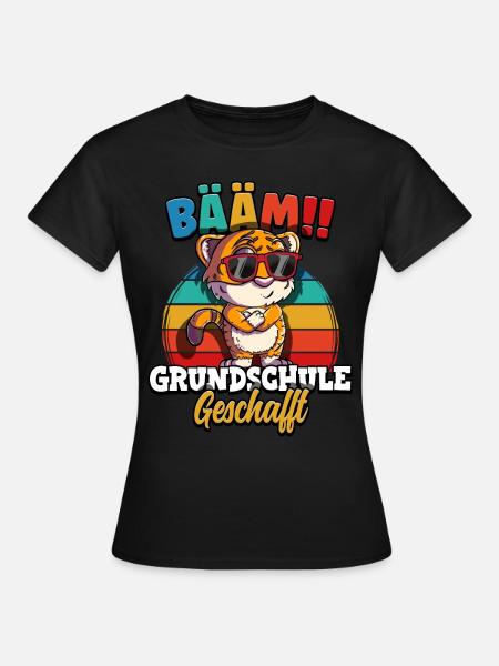 Bääm Grundschule Geschafft - Frauen T-Shirt - Schwarz