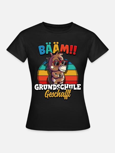 Bääm Grundschule Geschafft - Frauen T-Shirt - Schwarz