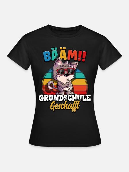 Bääm Grundschule Geschafft - Frauen T-Shirt - Schwarz