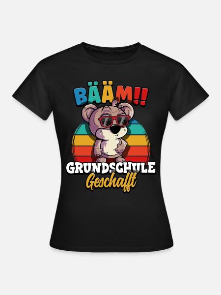 Bääm Grundschule Geschafft - Frauen T-Shirt - Schwarz