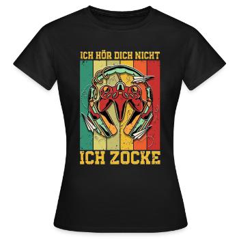 Jeux de hasard Je ne t’entends pas Je joue - T-shirt Femme - noir - Devant - AI Model Female 172 dark (172cm)