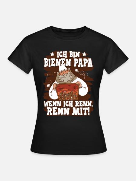 Bienen Papa Bienenzüchter Imker - Frauen T-Shirt - Schwarz