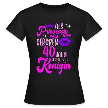 Vor 40 Jahren war ich mal der schnellste 40. - Frauen T-Shirt - Schwarz - Vorne - AI Model Female 172 dark (172cm)