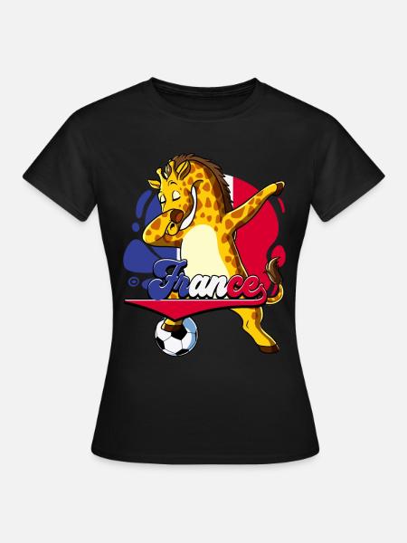 Frankreich Fußball - Frauen T-Shirt - Schwarz