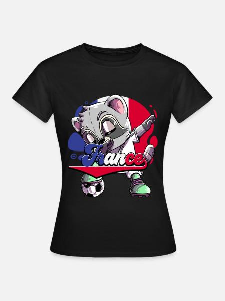Frankreich Fußball - Frauen T-Shirt - Schwarz