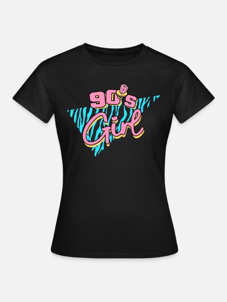 Anni '90 '90 Ragazza - Maglietta da donna - nero