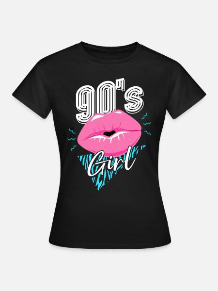Anni '90 '90 Ragazza - Maglietta da donna - nero