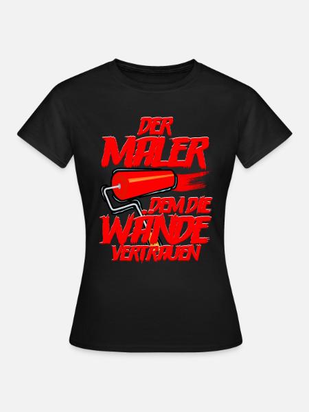 Maler - Frauen T-Shirt - Schwarz