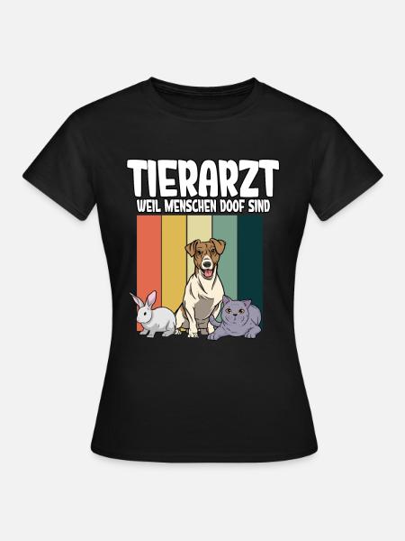 Tierarzt - Frauen T-Shirt - Schwarz