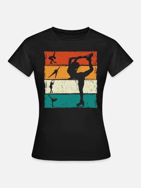 Eislaufen - Frauen T-Shirt - Schwarz