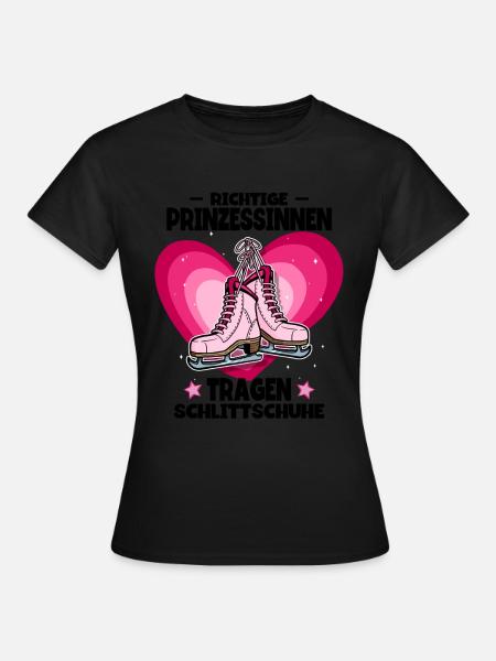 Eislaufen - Frauen T-Shirt - Schwarz