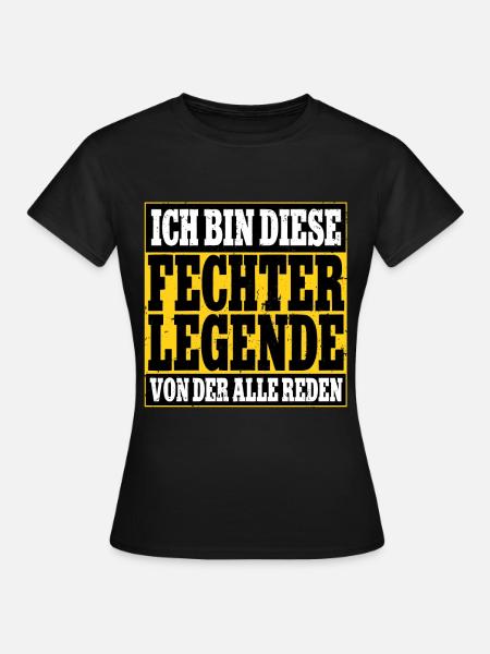 Fechten - Frauen T-Shirt - Schwarz