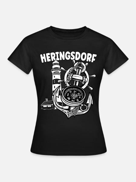 Heringsdorf - Frauen T-Shirt - Schwarz