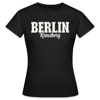 Berlin Kreuzberg - Frauen T-Shirt - Schwarz - Vorne - AI Model Female 172 dark (172cm)