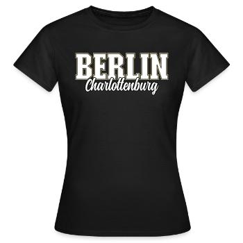 Berlin Charlottenburg - Frauen T-Shirt - Schwarz - Vorne - AI Model Female 172 dark (172cm)